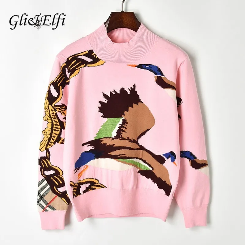 Women Fancy Chinese Style Sweater Crane Print Jacquard 2019 Spring Winter Elegant Casual Lady Knitted Tops Pink Jumper Pullovers
Women Fancy Chinese Style Sweater Crane Print Jacquard 2019 Spring Winter Elegant Casual Lady Knitted Tops Pink Jumper Pullovers