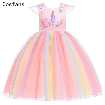 Birthday Theme Party Cosplay Girls printing Rainbow Flowers Tutu Dresses With Headband Horn Flower Hair Hoop Set for Kids
Birthday Theme Party Cosplay Girls printing Rainbow Flowers Tutu Dresses With Headband Horn Flower Hair Hoop Set for Kids