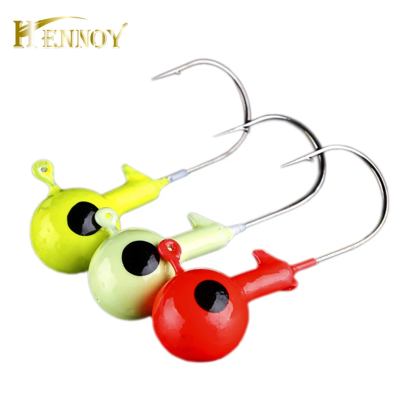 Hennoy 5 pcs/lot Jig Head Fishing Hooks 1.75g 2.5g 3.5g 5g 7g 10g 12g 14g Dark Glowing Lead Head Hook
Hennoy 5 pcs/lot Jig Head Fishing Hooks 1.75g 2.5g 3.5g 5g 7g 10g 12g 14g Dark Glowing Lead Head Hook