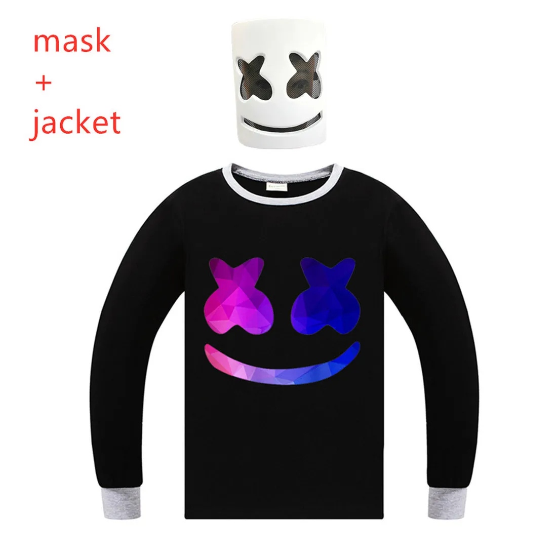 dj marshmello mask Kids hoodie sweatshirts 2019 New long Sleeve T-shirt for youth Boys Girls tops Boys t shirts clothes cotton
dj marshmello mask Kids hoodie sweatshirts 2019 New long Sleeve T-shirt for youth Boys Girls tops Boys t shirts clothes cotton