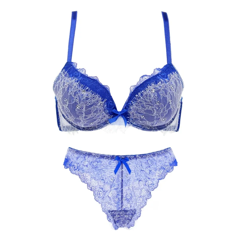 Sexy lingerie Lace Jacquard Ribbon With Chest Pad Gather Bow Bra + Thong Panties Suit Stitching Color bra set
Sexy lingerie Lace Jacquard Ribbon With Chest Pad Gather Bow Bra + Thong Panties Suit Stitching Color bra set