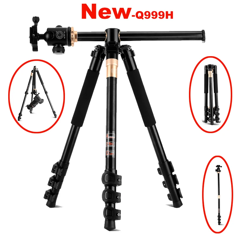 Q999H Professional Camera Tripod 61 Inch Portable Compact Travel Horizontal System Tripod for Canon Nikon Sony SLR DSLR Cameras
Q999H Professional Camera Tripod 61 Inch Portable Compact Travel Horizontal System Tripod for Canon Nikon Sony SLR DSLR Cameras