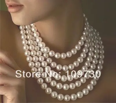 Jewelry 002495 wholesale 9-10MM natural genuine south sea white pearl necklace 100inch 14KGP
Jewelry 002495 wholesale 9-10MM natural genuine south sea white pearl necklace 100inch 14KGP