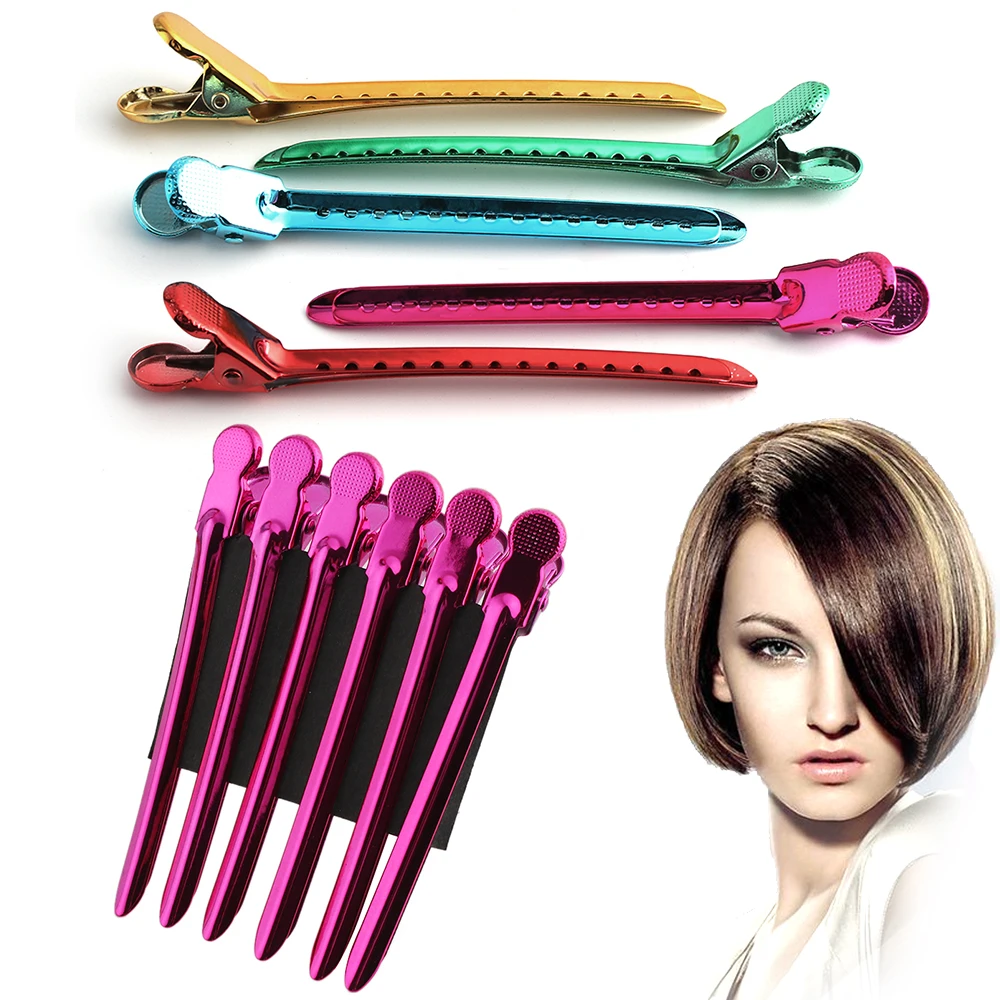 6Pcs/Set Hot Sale Metal Duck Mouth Hairdresser Hair Clip Salon Hair Clamps Styling Tools Hairdressing Pro Section Hair Clips
6Pcs/Set Hot Sale Metal Duck Mouth Hairdresser Hair Clip Salon Hair Clamps Styling Tools Hairdressing Pro Section Hair Clips