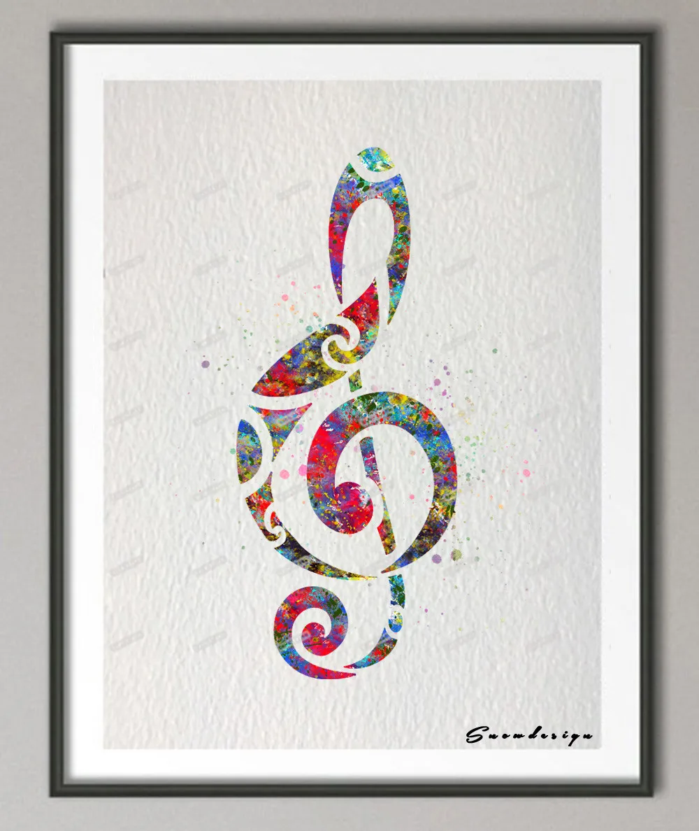 Treble Clef Sign Watercolor Canvas Painting Wall Art Poster Prints Pictures Living Room Home Decoration Wall Hanging Sticker
Treble Clef Sign Watercolor Canvas Painting Wall Art Poster Prints Pictures Living Room Home Decoration Wall Hanging Sticker