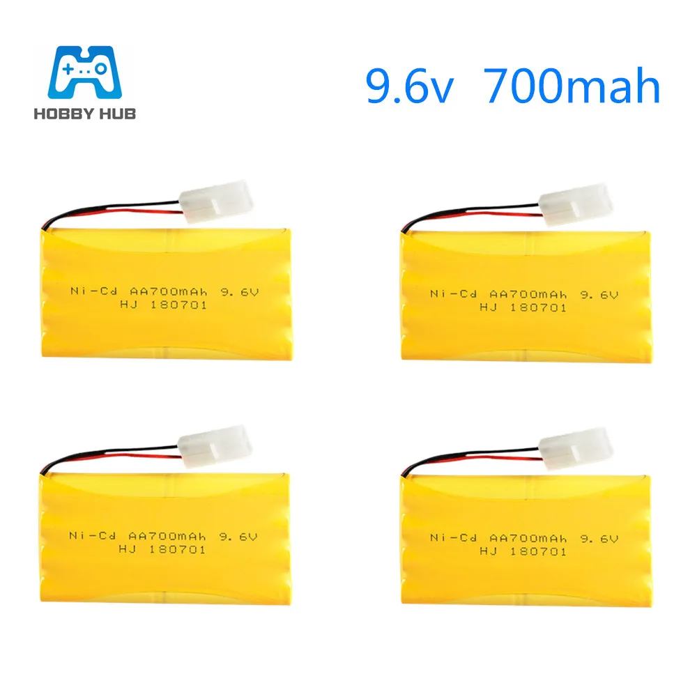 

2/3/4pcs 9.6v 700mah NI-CD AA Rechargeable Battery 700 mah for remote contronl tank ship model airplane car electric toys nicd