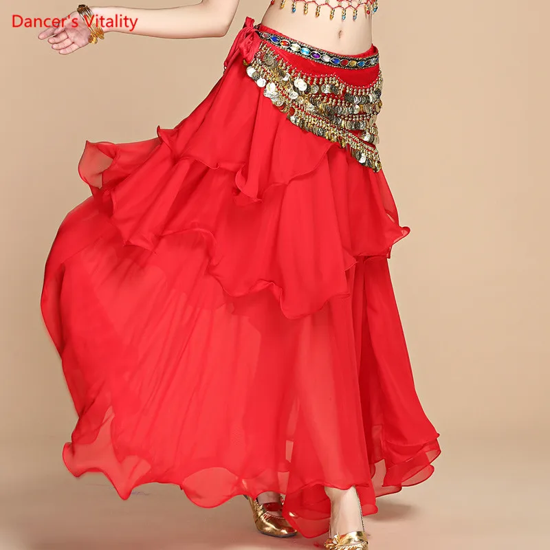 Belly Dance Long Skirt Belly Dance Skirt Belly Dance Stage Performance Skirt Female Three-Layer Chiffon Dress Practice Skirt
Belly Dance Long Skirt Belly Dance Skirt Belly Dance Stage Performance Skirt Female Three-Layer Chiffon Dress Practice Skirt