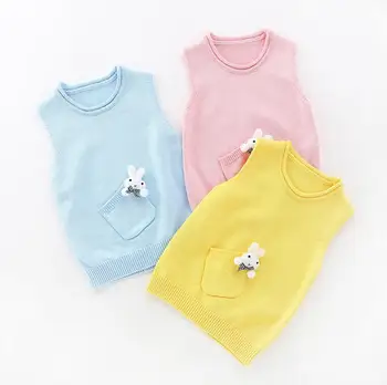 Sweet Baby Sweater Waistcoat Baby Girl Vest Bowknot 3D Rabbit Infant Girl Outfit O-Neck Knitted Clothes 3Colors for 2-5T
Sweet Baby Sweater Waistcoat Baby Girl Vest Bowknot 3D Rabbit Infant Girl Outfit O-Neck Knitted Clothes 3Colors for 2-5T