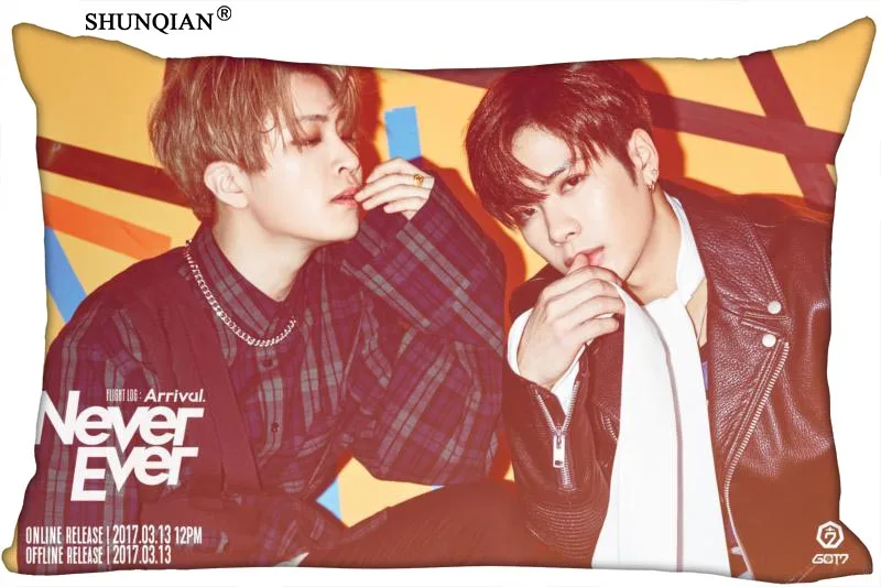 Custom GOT7 Rectangle Pillowcase zipper Classic Pillow Case Customized Pillow Case Covers 50*75cm (Two Sides)
Custom GOT7 Rectangle Pillowcase zipper Classic Pillow Case Customized Pillow Case Covers 50*75cm (Two Sides)