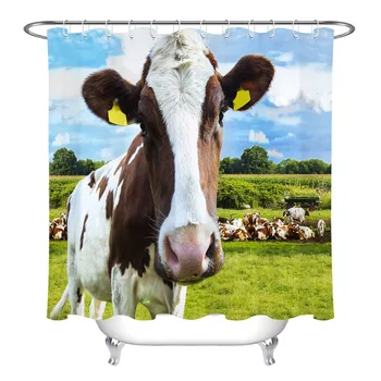 LB White Red-haired Cow on Green Pasture Shower Curtain Nature Farmhouse Bathroom Waterproof Polyester Fabric For Bathtub Decor
LB White Red-haired Cow on Green Pasture Shower Curtain Nature Farmhouse Bathroom Waterproof Polyester Fabric For Bathtub Decor