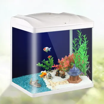 Дешевая настольная трава аквариумы экологический аквариум для рыб светодиодный