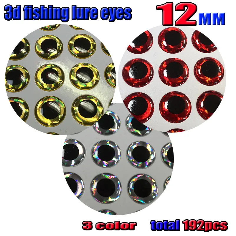 2016 HOT 3d fish eyes 12MM silver 64pcs+ red 64pcs+gold 64pcs in total 192pcs/lot
2016 HOT 3d fish eyes 12MM silver 64pcs+ red 64pcs+gold 64pcs in total 192pcs/lot