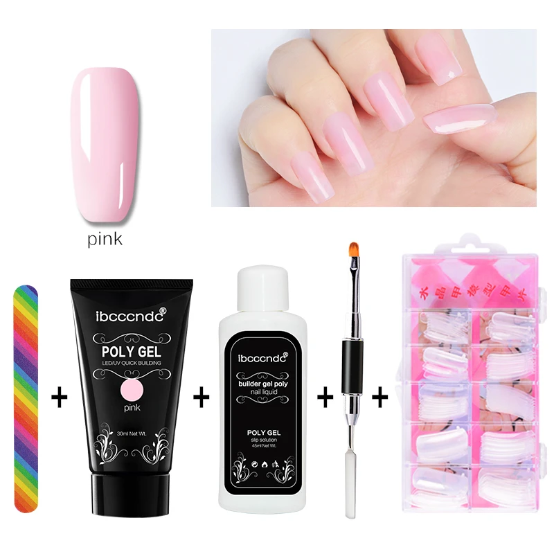 30g Polygel Nail Acrylic Poly Gel Quick Extension Gel Crystal UV LED Builder Gel Slip Solution Nail Form Tips Brush Kit
30g Polygel Nail Acrylic Poly Gel Quick Extension Gel Crystal UV LED Builder Gel Slip Solution Nail Form Tips Brush Kit