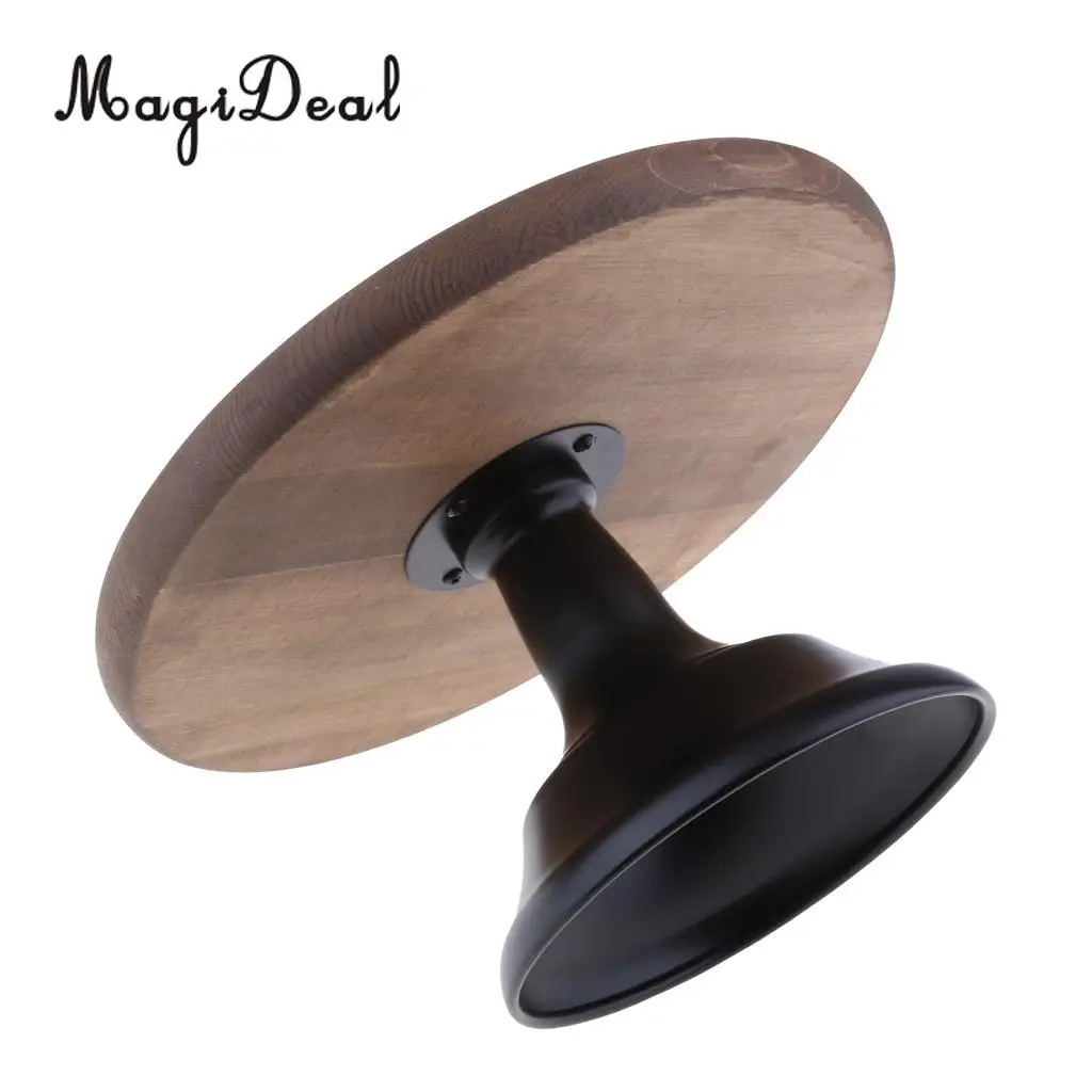 MagiDeal Wood Cake Stand 10/12inch Wedding Cake Fondant Display Plate