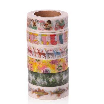 1 PCS New 1.5cm X 10m Merry Christmas Fish Washi Paper Masking Tapes Decorative Tape Scrapbooking Stickers Diary Decals Decors
1 PCS New 1.5cm X 10m Merry Christmas Fish Washi Paper Masking Tapes Decorative Tape Scrapbooking Stickers Diary Decals Decors
