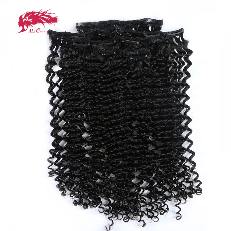 Ali Queen Hair 7pcs/Set Kinky Curly Clip In Human Hair Extensions Natural Black Color Machine Made Remy Hair 120g/Set
Ali Queen Hair 7pcs/Set Kinky Curly Clip In Human Hair Extensions Natural Black Color Machine Made Remy Hair 120g/Set