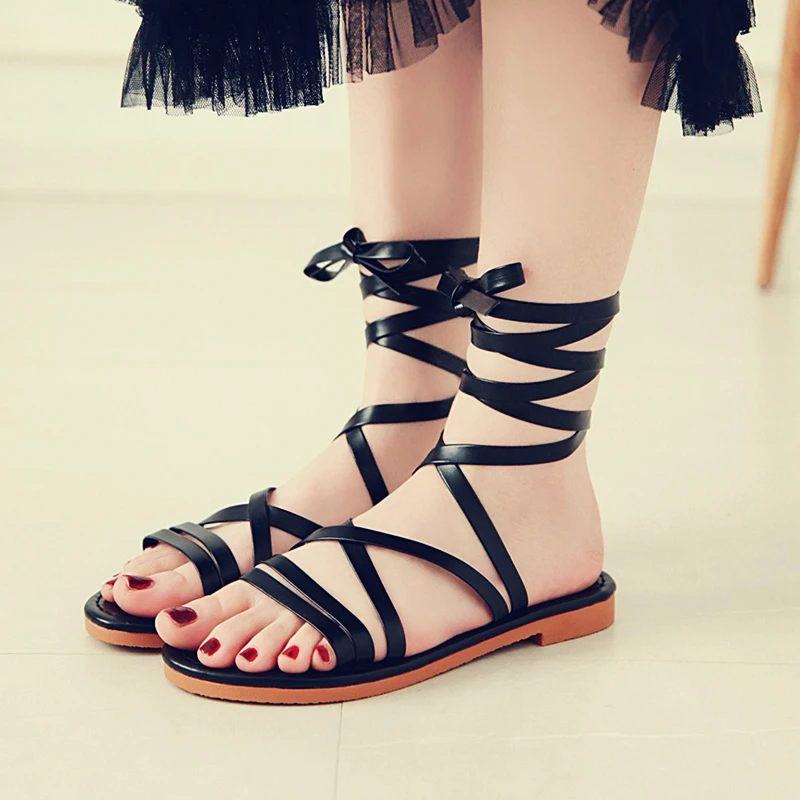 SARAIRIS Chic PU Leather Summer Gladiator Women's Casual Shoes Plus Size 50 Leisure Beach Vacation Shoes Woman Sandals
SARAIRIS Chic PU Leather Summer Gladiator Women's Casual Shoes Plus Size 50 Leisure Beach Vacation Shoes Woman Sandals