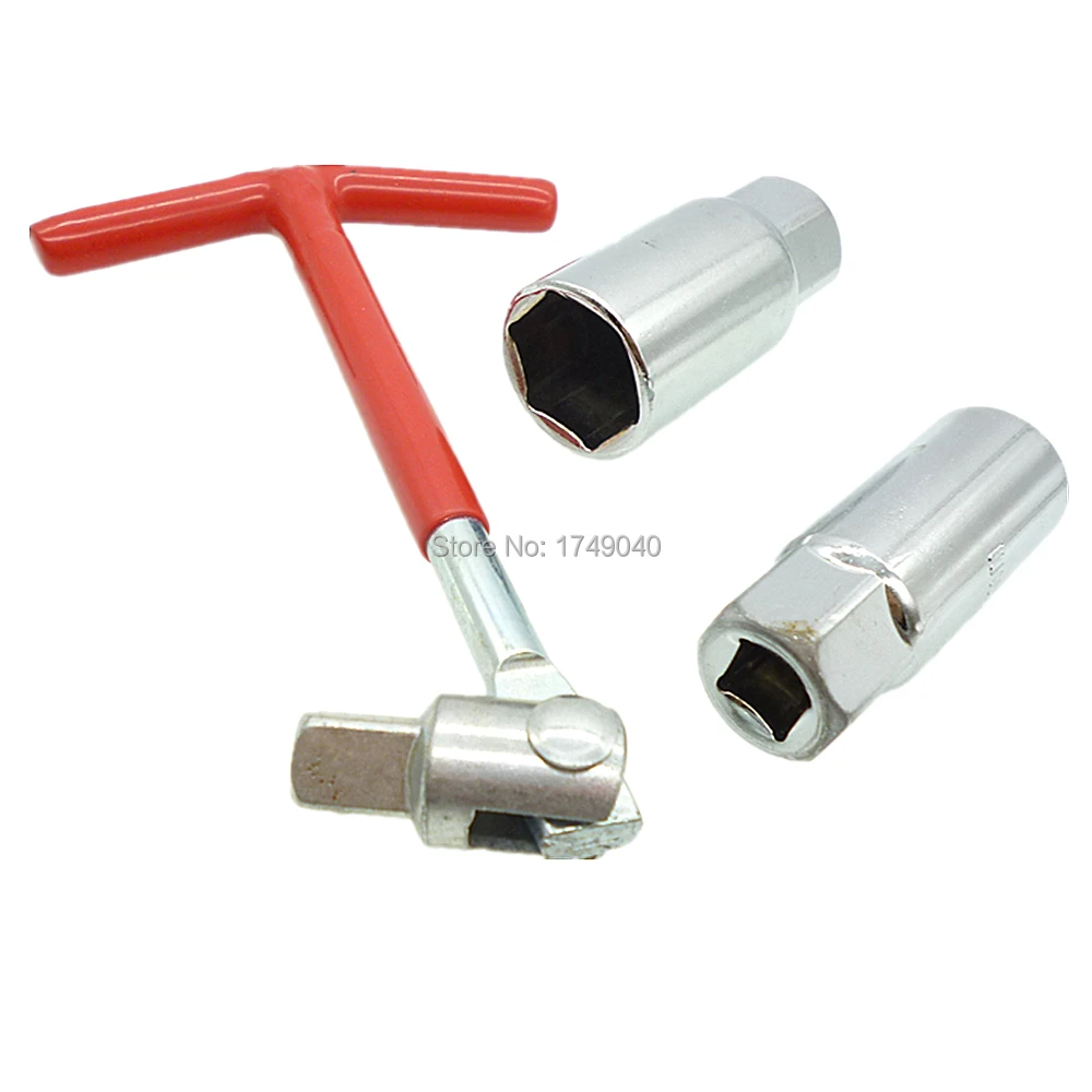 Spark Plug Socket Wrench Removal Tool 16mm and 21mm T-Bar T-Handle 3/8" Square Drive Flexible Spanner Socket Set
Spark Plug Socket Wrench Removal Tool 16mm and 21mm T-Bar T-Handle 3/8" Square Drive Flexible Spanner Socket Set