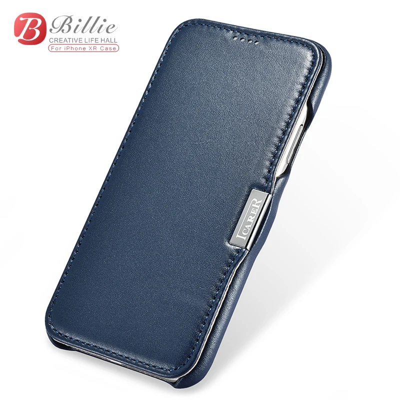 ICARER Luxury Curved Genuine Leather Metal Magnetic Flip Case For Apple iphone XR 6.1" Cover Shell Accessories Phone Cover Coque
ICARER Luxury Curved Genuine Leather Metal Magnetic Flip Case For Apple iphone XR 6.1" Cover Shell Accessories Phone Cover Coque