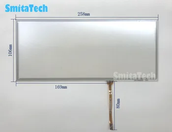 10.2 inch 4wire resistance 258*106mm for BMW X1 X3 X5 X6 X7 car touch screen UpgraTouch screen digital conversion lens
10.2 inch 4wire resistance 258*106mm for BMW X1 X3 X5 X6 X7 car touch screen UpgraTouch screen digital conversion lens
