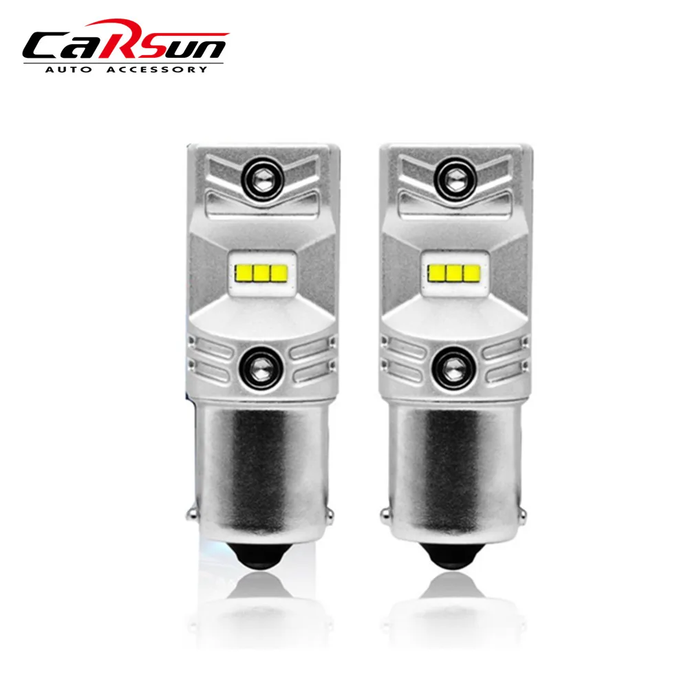 2pcs 1156 LED Bulb CSP Chips P21W BA15S Xenon 6500k White 800 Lumens Extremely Super Bright Back-Up Brake Light
2pcs 1156 LED Bulb CSP Chips P21W BA15S Xenon 6500k White 800 Lumens Extremely Super Bright Back-Up Brake Light