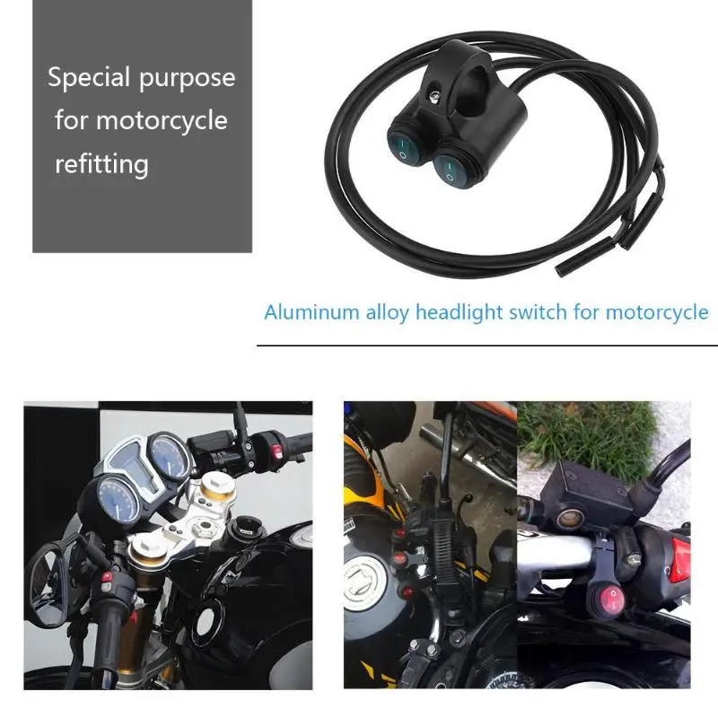 Car-Styling 12V Dual 7/8in Aluminum Motorcycle Handlebar Button On/Off Switch for Headlight Button Headlamp Switch High Quality
Car-Styling 12V Dual 7/8in Aluminum Motorcycle Handlebar Button On/Off Switch for Headlight Button Headlamp Switch High Quality