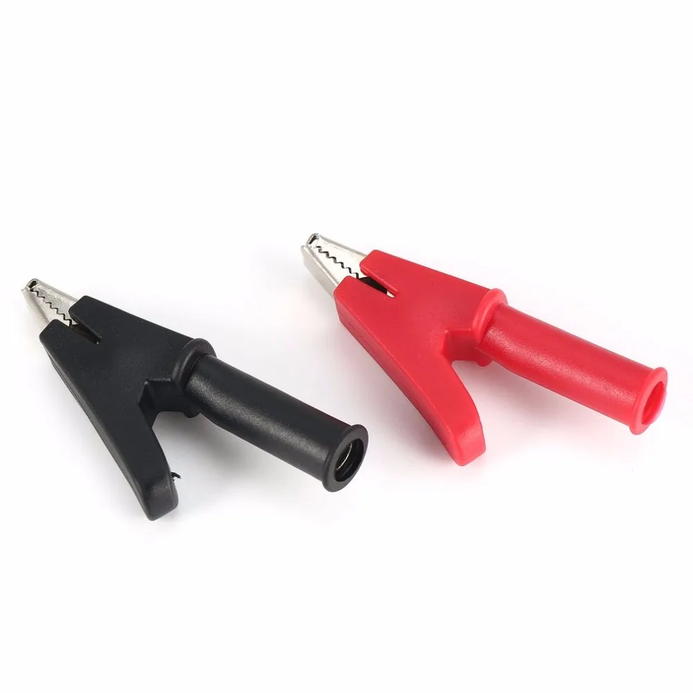 2 Pcs Electrical Clamp Full Protective Alligator Clips Crocodile for Multimeter Test Leads Pen Testing Cable Probe
2 Pcs Electrical Clamp Full Protective Alligator Clips Crocodile for Multimeter Test Leads Pen Testing Cable Probe