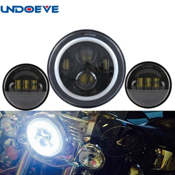 Undoeve Headlamp 7" Round H4 Hi/Low Beam Motorcycle LED Headlight+4-1/2" Passing Lamps 4.5" Fog Light for Motorcycles
Undoeve Headlamp 7" Round H4 Hi/Low Beam Motorcycle LED Headlight+4-1/2" Passing Lamps 4.5" Fog Light for Motorcycles