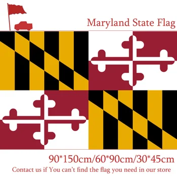 60x90cm 150x90cm Maryland State Flag 3x5ft Banners With Brass Metal Holes For Decoration Office 30*45cm Car Flag
60x90cm 150x90cm Maryland State Flag 3x5ft Banners With Brass Metal Holes For Decoration Office 30*45cm Car Flag