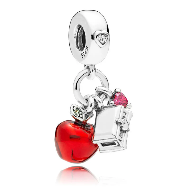 925 Sterling Silver Snow White's Apple and Heart Hanging Charm Fit Original Pandora Bracelet Bangle for Women DIY Europe Jewelry
925 Sterling Silver Snow White's Apple and Heart Hanging Charm Fit Original Pandora Bracelet Bangle for Women DIY Europe Jewelry