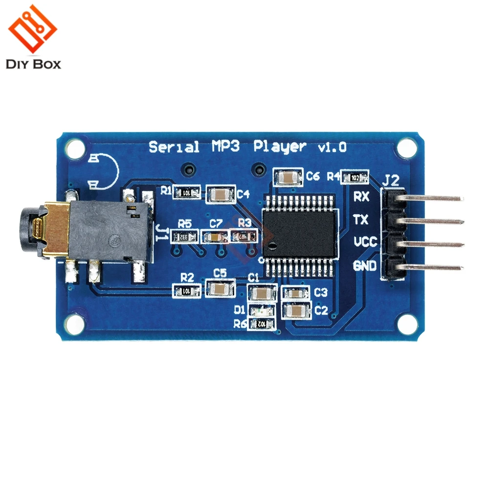 DC 3.2-5.2V YX5300 UART TTL Control Serial MP3 Music Player Module Support MP3/WAV Micro SD Card For Arduino/AVR/ARM/PIC CF
DC 3.2-5.2V YX5300 UART TTL Control Serial MP3 Music Player Module Support MP3/WAV Micro SD Card For Arduino/AVR/ARM/PIC CF