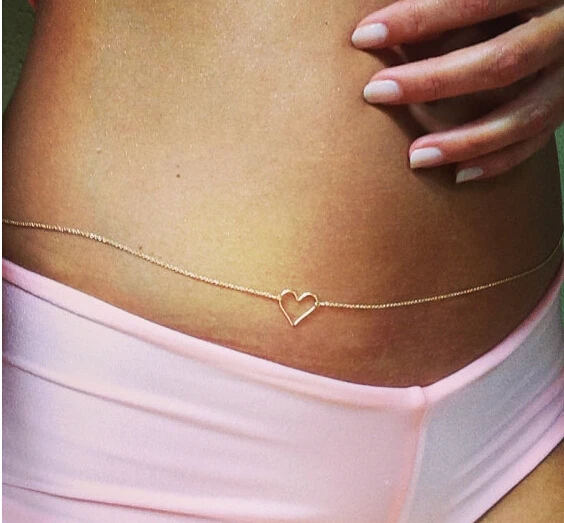 New Fashion Sexy Heart Belly Chain Waist Chain Bikini Gold Tone heart Body Chain Jewelry Gift
New Fashion Sexy Heart Belly Chain Waist Chain Bikini Gold Tone heart Body Chain Jewelry Gift