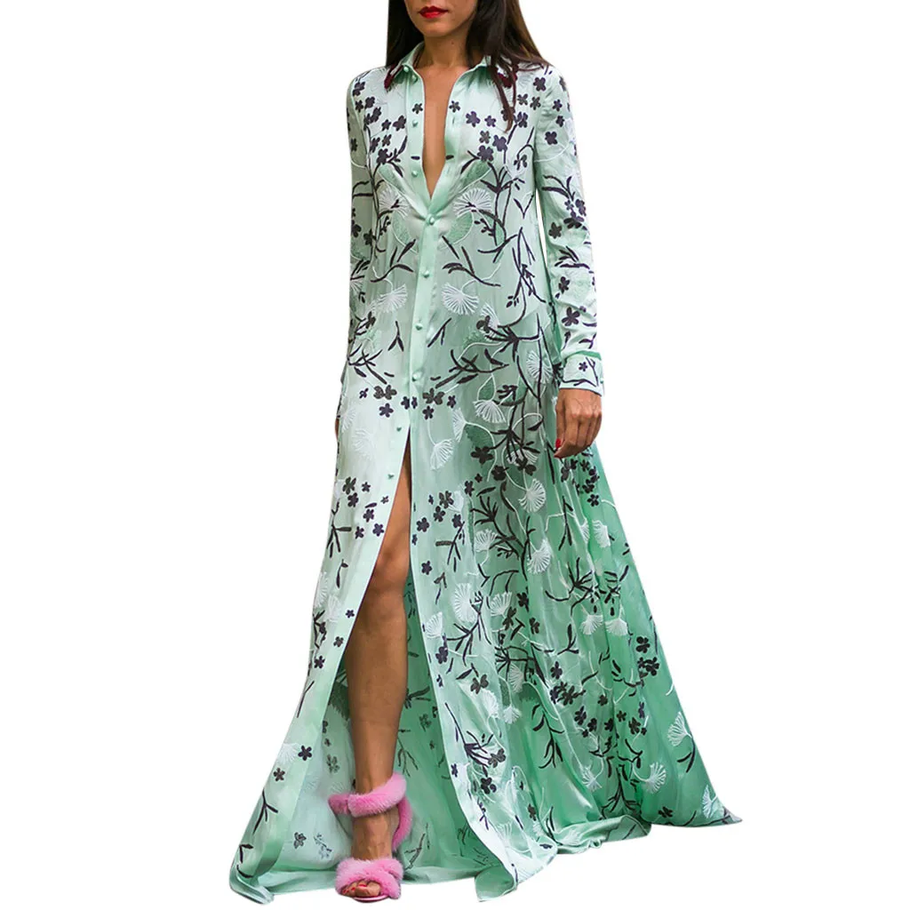 JAYCOSIN Plus Size Loose Dresses Women Turn-down Collar Women Full Sleeves Maxi Dress Printed 2019 Women Summer Bohemian Dress
JAYCOSIN Plus Size Loose Dresses Women Turn-down Collar Women Full Sleeves Maxi Dress Printed 2019 Women Summer Bohemian Dress