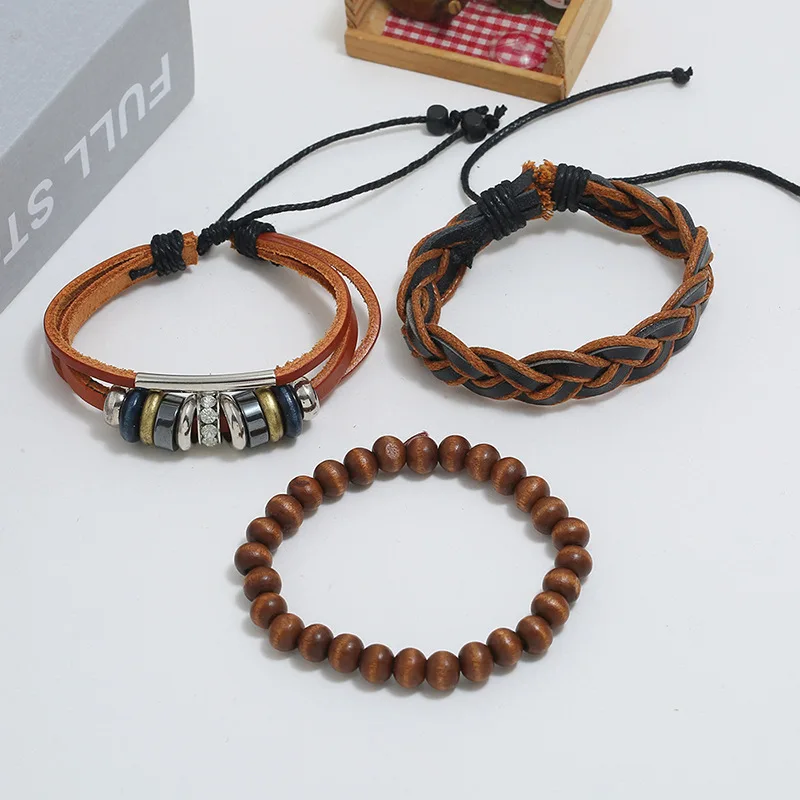 Fashion Bracelets Sets Leather Ropes Beads Bangles Bracelets Sets Jewelry For Men Women
Fashion Bracelets Sets Leather Ropes Beads Bangles Bracelets Sets Jewelry For Men Women