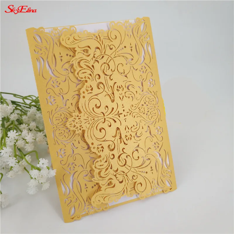 10Pcs Wedding Invitations Rustic Wedding Supplies Vintage Luxurious Elegant Laser Cut Wedding Invitation Card 7Z-SH073
10Pcs Wedding Invitations Rustic Wedding Supplies Vintage Luxurious Elegant Laser Cut Wedding Invitation Card 7Z-SH073
