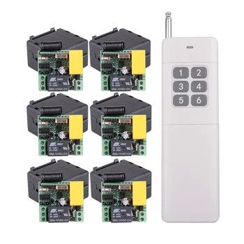 AC 220V 6CH 6 Channel 200-3000M Transmitter Wireless Remote Control Light Switch Lamp Light LED Remote Mini Receiver
AC 220V 6CH 6 Channel 200-3000M Transmitter Wireless Remote Control Light Switch Lamp Light LED Remote Mini Receiver