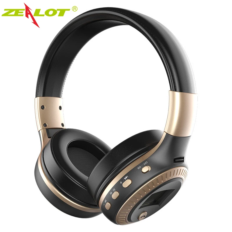 Bluetooth наушники ZEALOT B19 с ЖК дисплеем и микрофоном|sport headset|headset with micbluetooth headphone |