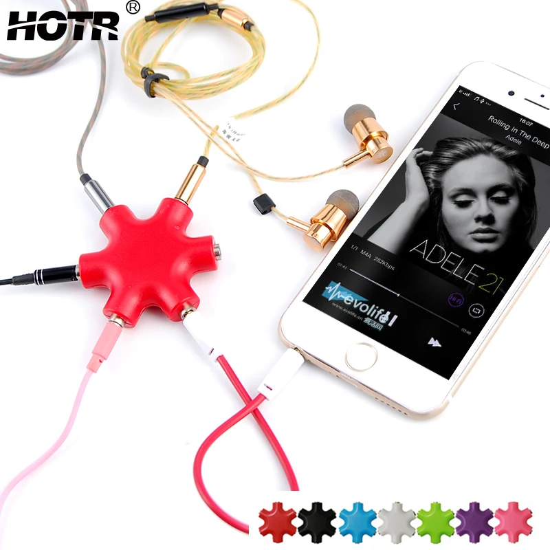HOTR Voice Share Earphone Adapter 3.5mm Hexagon Audio Output Sharing Distributor Headphone Splitter Extension Cord Phone/Tablet
HOTR Voice Share Earphone Adapter 3.5mm Hexagon Audio Output Sharing Distributor Headphone Splitter Extension Cord Phone/Tablet