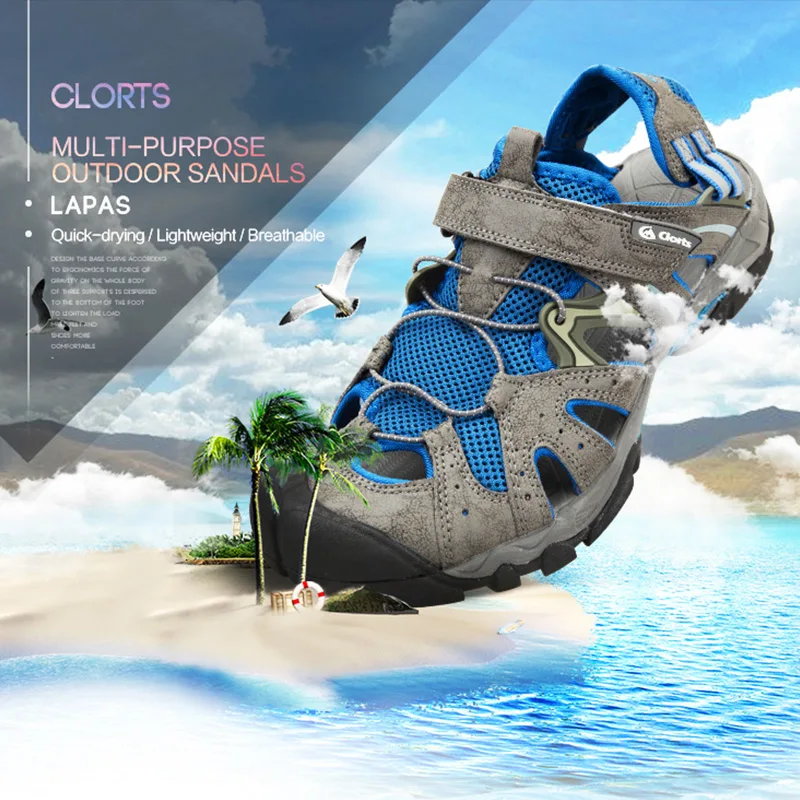 Clorts Men Swimming Water Sandals Breathable Aqua Shoes Quick-drying Upstream Wading Shoes SD-207
Clorts Men Swimming Water Sandals Breathable Aqua Shoes Quick-drying Upstream Wading Shoes SD-207