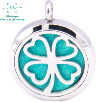 10pcs mesinya good luck 4 leaf clover (30mm) Aromatherapy / Essential Oil surgical Stainless Steel Diffuser Locket Necklace
10pcs mesinya good luck 4 leaf clover (30mm) Aromatherapy / Essential Oil surgical Stainless Steel Diffuser Locket Necklace