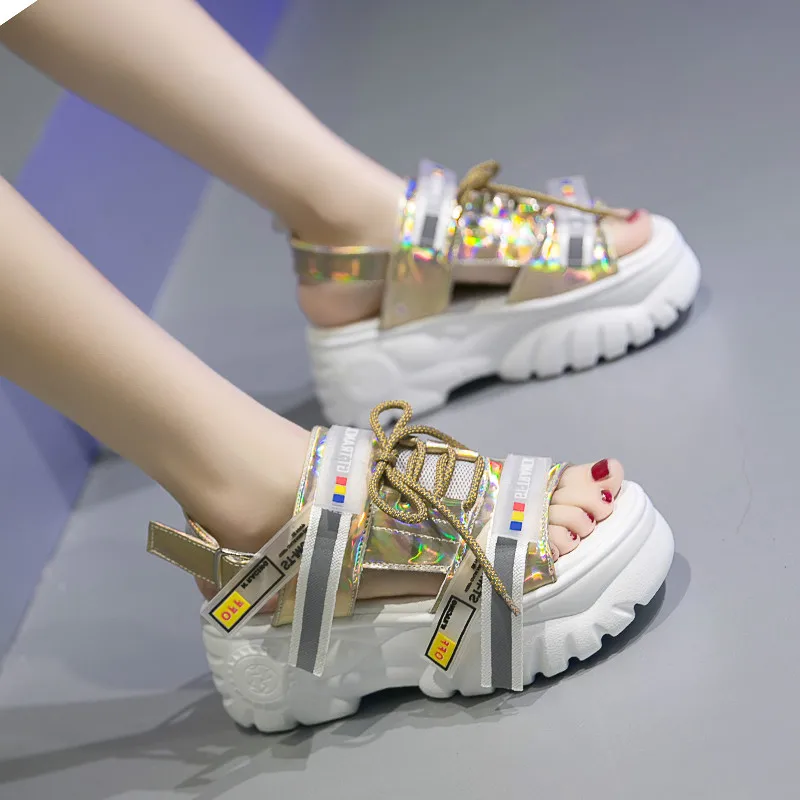 2019 Summer Women Muffin Platform Sandals Open Toe Wedge Thick Bottom Casual Shoes Woman Lace Up Breathable Mesh Sandals
2019 Summer Women Muffin Platform Sandals Open Toe Wedge Thick Bottom Casual Shoes Woman Lace Up Breathable Mesh Sandals