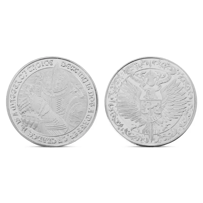 Medieval European Knight Commemorative Coin Silver Plated Souvenir Art Collection
Medieval European Knight Commemorative Coin Silver Plated Souvenir Art Collection