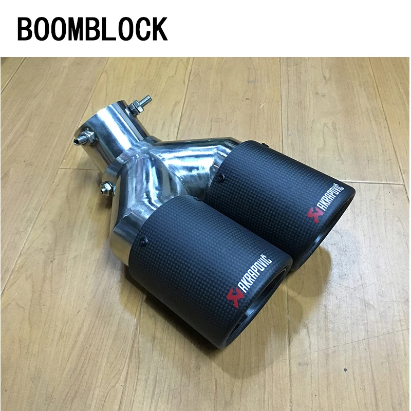 1pcs Curved Twin Outlet Akrapovic Carbon Fiber Car Exhaust Tips Muffler pipe For Chevrolet Cruze Aveo Ford Focus 2 Accessories
1pcs Curved Twin Outlet Akrapovic Carbon Fiber Car Exhaust Tips Muffler pipe For Chevrolet Cruze Aveo Ford Focus 2 Accessories
