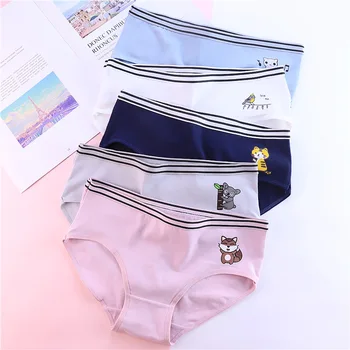 Women's cute Cotton Little fox triangle underwear Girl print mid-rise waist breathable hip briefs Girls comfortable briefs
Women's cute Cotton Little fox triangle underwear Girl print mid-rise waist breathable hip briefs Girls comfortable briefs