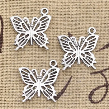 10pcs Charms Hollow Butterfly 20x19mm Antique Silver Color Plated Pendants Making DIY Handmade Tibetan Finding Jewelry
10pcs Charms Hollow Butterfly 20x19mm Antique Silver Color Plated Pendants Making DIY Handmade Tibetan Finding Jewelry