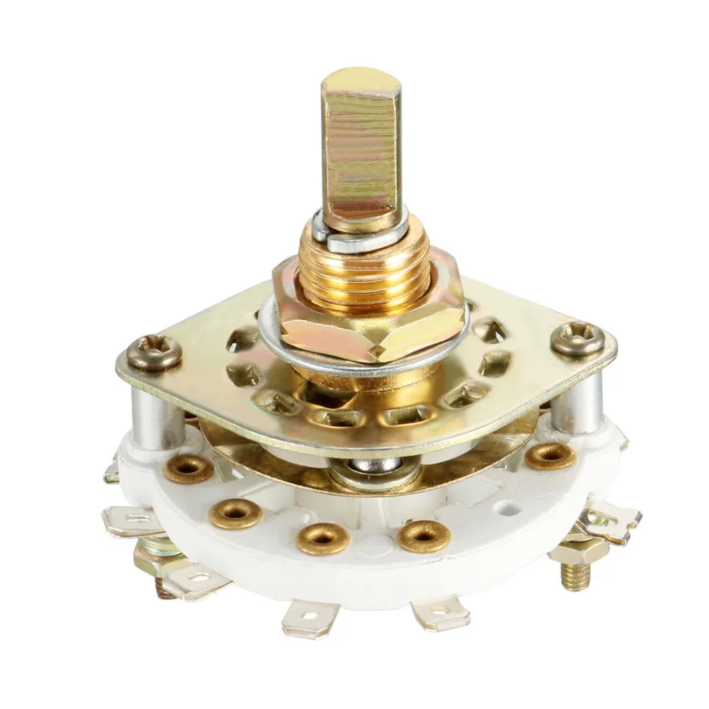 Uxcell 1/2 Pole Switch 4/5/7/11 Position Select table Single Deck Band Selector Rotary Switch for Radio TV Industrial 8/10/12Pin
Uxcell 1/2 Pole Switch 4/5/7/11 Position Select table Single Deck Band Selector Rotary Switch for Radio TV Industrial 8/10/12Pin