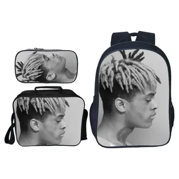 Fashion 3Pcs/Set Printing Pop Star Xxxtentacion Children Shoulder Backpacks Kids Baby School Bags Boys Schoolbag Student Bag
Fashion 3Pcs/Set Printing Pop Star Xxxtentacion Children Shoulder Backpacks Kids Baby School Bags Boys Schoolbag Student Bag