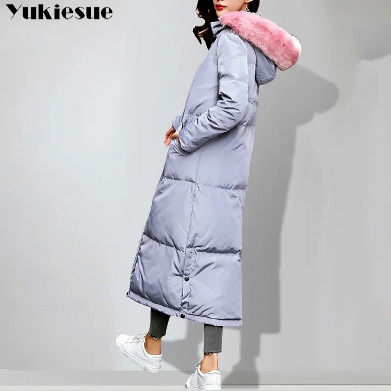Women Winter Long Down Coat Fashion Female with Big Fur Collar Duck Parkas Jacket Thick Warm Elegant Down Coat Wadded Jacket
Women Winter Long Down Coat Fashion Female with Big Fur Collar Duck Parkas Jacket Thick Warm Elegant Down Coat Wadded Jacket