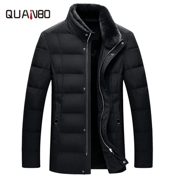 2019 men's stand collar 90 velvet down jacket Business casual fur collar windproof jacket Winter warm detachable fur collar coat
2019 men's stand collar 90 velvet down jacket Business casual fur collar windproof jacket Winter warm detachable fur collar coat