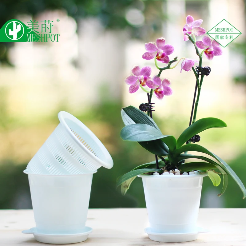 MESHPOT Garden Flower Pots Planter Set For Bonsai Succulent, Enhance Root Quantity and Activity,White Finish and Tray Included
MESHPOT Garden Flower Pots Planter Set For Bonsai Succulent, Enhance Root Quantity and Activity,White Finish and Tray Included